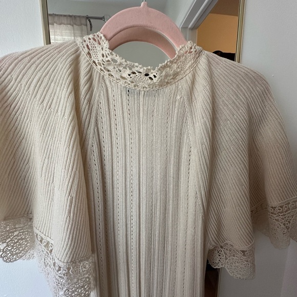 ZARA CREAM DRESS SMALL - Picture 5 of 5